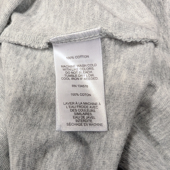 Vineyard Vines Men's Long Sleeve Hoodie Gray Heather with Patriotic Logo XL - Picture 9 of 11